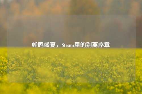 蝉鸣盛夏,Steam里的别离序章