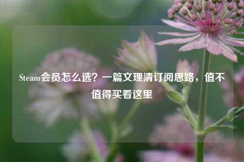 Steam会员怎么选?一篇文理清订阅思路,值不值得买看这里