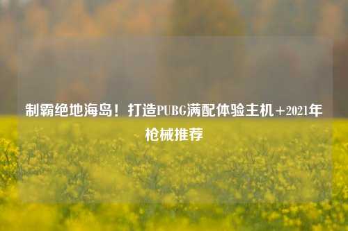 制霸绝地海岛!打造PUBG满配体验主机+2021年枪械推荐