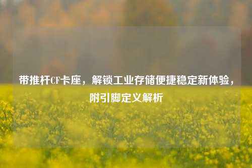 带推杆CF卡座,解锁工业存储便捷稳定新体验,附引脚定义解析