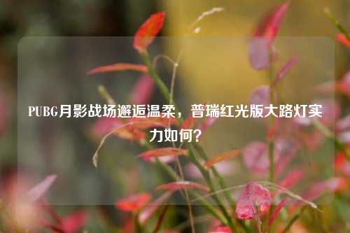 PUBG月影战场邂逅温柔,普瑞红光版大路灯实力如何?