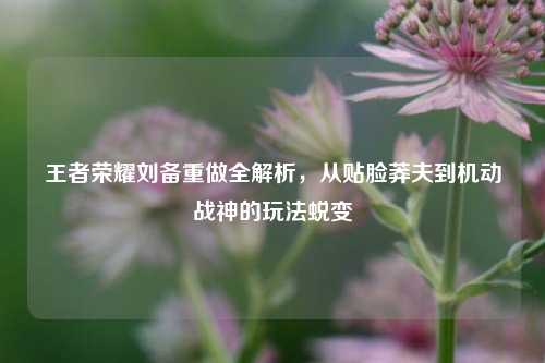 王者荣耀刘备重做全解析,从贴脸莽夫到机动战神的玩法蜕变