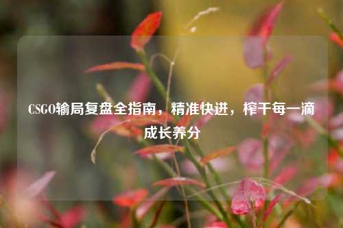 CSGO输局复盘全指南,精准快进,榨干每一滴成长养分