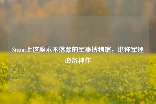 Steam上这座永不落幕的军事博物馆,堪称军迷必备神作