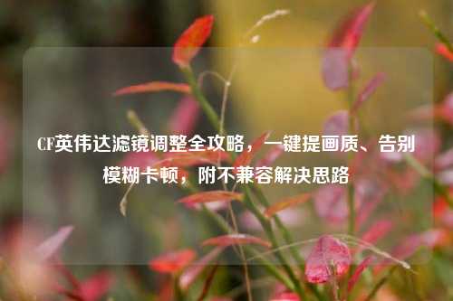 CF英伟达滤镜调整全攻略,一键提画质、告别模糊卡顿,附不兼容解决思路